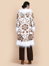 Load image into Gallery viewer, LILA EMBELLISHED COAT IVORY