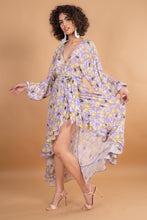 Load image into Gallery viewer, LEMONCELLO WRAP DRESS, BEADED