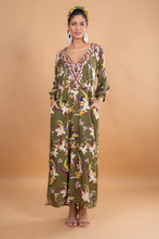 Load image into Gallery viewer, TROPICAL MAXI DRESS SEQUINS