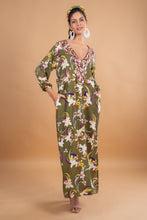 Load image into Gallery viewer, TROPICAL MAXI DRESS SEQUINS