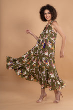 Load image into Gallery viewer, TROPICAL SLEEVELESS DRESS, SEQUINS