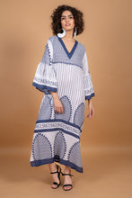 Load image into Gallery viewer, JAIPUR VNECK DRESS WITH SASH BELT, LINED