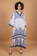 Load image into Gallery viewer, JAIPUR VNECK DRESS WITH SASH BELT, LINED