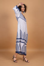 Load image into Gallery viewer, JAIPUR VNECK DRESS WITH SASH BELT, LINED