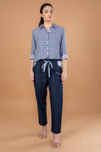 JILLY DENIM DRAWSTRING PANTS