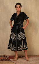Load image into Gallery viewer, VISTA PALM DRESS BLACK