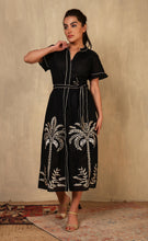 Load image into Gallery viewer, VISTA PALM DRESS BLACK