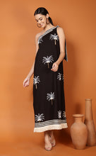Load image into Gallery viewer, DUBAI PALM ONE SHOULDER DRESS