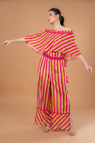 ANNA JUMPSUIT - PINK STRIPES