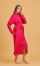 Load image into Gallery viewer, ANNA SHIRT DRESS - PINK SOLID