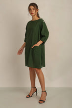 Load image into Gallery viewer, SAMMY TUNIC DRESS W SLV - GREEN