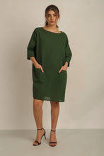 Load image into Gallery viewer, SAMMY TUNIC DRESS W SLV - GREEN