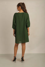 Load image into Gallery viewer, SAMMY TUNIC DRESS W SLV - GREEN