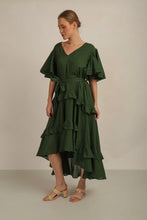Load image into Gallery viewer, SAMMY LISA DRESS- GREEN LINED