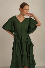 Load image into Gallery viewer, SAMMY LISA DRESS- GREEN LINED