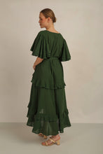 Load image into Gallery viewer, SAMMY LISA DRESS- GREEN LINED