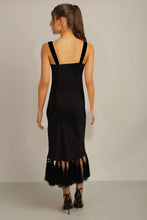 Load image into Gallery viewer, ZAZA TASSEL DRESS BLACK