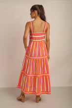 Load image into Gallery viewer, MALTA STRAP DRESS WITH PINEAPPLE MOTIFS