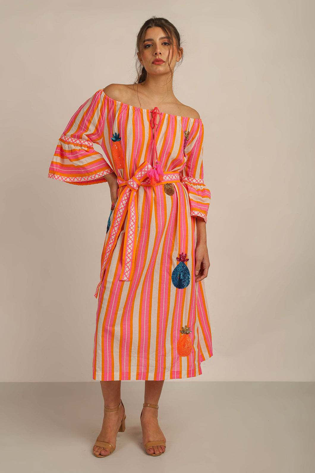 MALTA OFFSHOULDER  DRESS