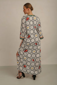 MARRAKESH V-NECK MAXI DRESS