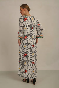 MARRAKESH V-NECK MAXI DRESS
