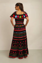 Load image into Gallery viewer, HATI ANGEL OFF SHOULDER DRESS -  BLK/MLT