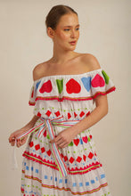 Load image into Gallery viewer, HATI ANGEL OFF SHOULDER DRESS - WHT/MLT