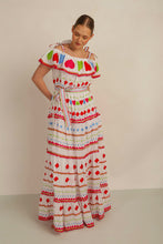 Load image into Gallery viewer, HATI ANGEL OFF SHOULDER DRESS - WHT/MLT