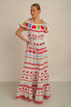Load image into Gallery viewer, HATI ANGEL OFF SHOULDER DRESS - WHT/MLT