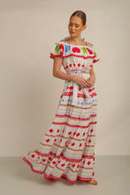 Load image into Gallery viewer, HATI ANGEL OFF SHOULDER DRESS - WHT/MLT