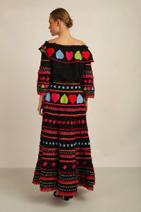 HATI SKIRT - BLK/MLT