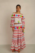 Load image into Gallery viewer, HATI SKIRT -  WHT/MLT