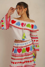 Load image into Gallery viewer, HATI SKIRT -  WHT/MLT