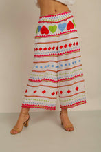 Load image into Gallery viewer, HATI CROP PANTS- WHT/MLT