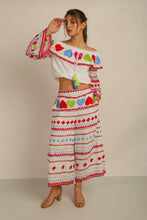 Load image into Gallery viewer, HATI CROP PANTS- WHT/MLT