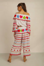Load image into Gallery viewer, HATI CROP PANTS- WHT/MLT