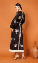 Load image into Gallery viewer, DUBAI PALM/STRIPE DRESS