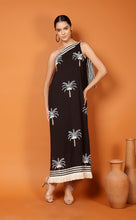 Load image into Gallery viewer, DUBAI PALM ONE SHOULDER DRESS
