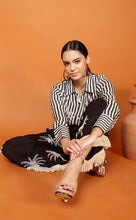 Load image into Gallery viewer, DUBAI STRIPES SHIRT-SINGLE SEQUIN PALM