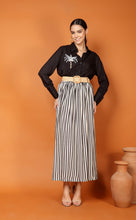Load image into Gallery viewer, DUBAI STRIPES SKIRT, BELT