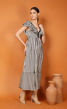 Load image into Gallery viewer, DUBAI STRIPES FRILL DRESS