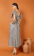 Load image into Gallery viewer, DUBAI STRIPES FRILL DRESS