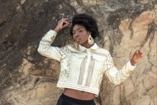 Load image into Gallery viewer, KALI  NEW CROP JACKET- IVORY