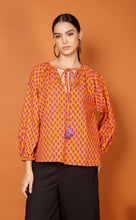 Load image into Gallery viewer, LIBBY LEAF TOP-ORANGE