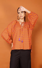 Load image into Gallery viewer, LIBBY LEAF TOP-ORANGE