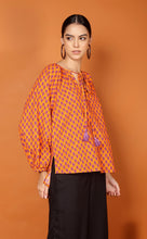 Load image into Gallery viewer, LIBBY LEAF TOP-ORANGE