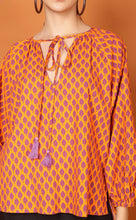 Load image into Gallery viewer, LIBBY LEAF TOP-ORANGE