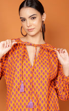 Load image into Gallery viewer, LIBBY LEAF TOP-ORANGE