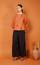 Load image into Gallery viewer, LIBBY LEAF TOP-ORANGE