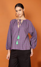 Load image into Gallery viewer, LIBBY LEAF TOP-PURPLE